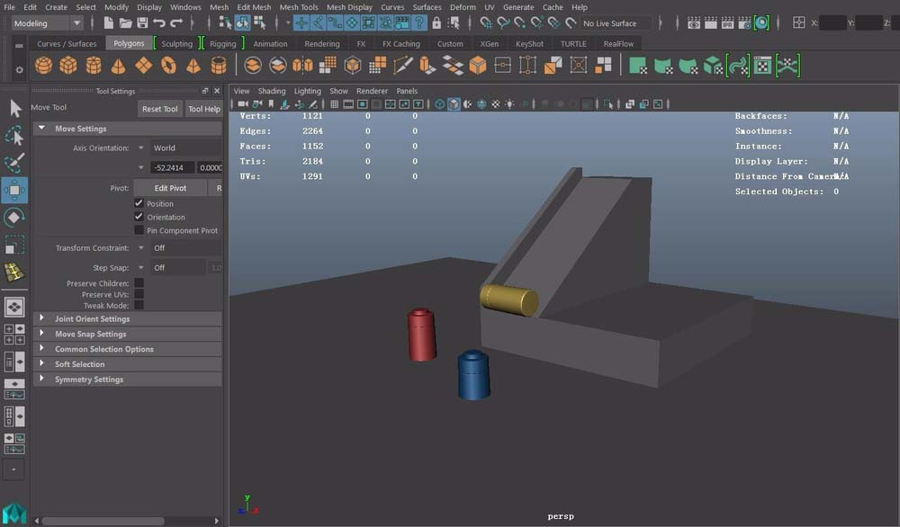 关于maya将模型改变中心点和方向的具体方法