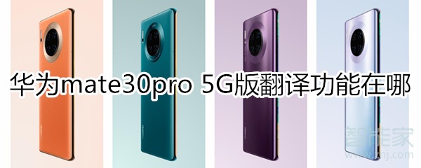 关于mate30pro 5G版翻译功能在什么位置。