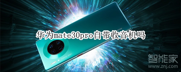 关于mate30pro有自带收音机吗。