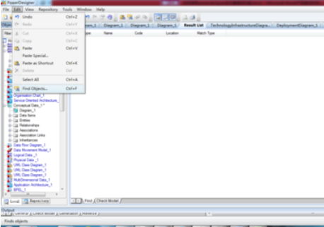 关于Power Designer中对象查询的使用方法介绍