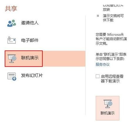 关于ppt2013使用联机演示功能的图文教程 关于PPT的万能排版方法