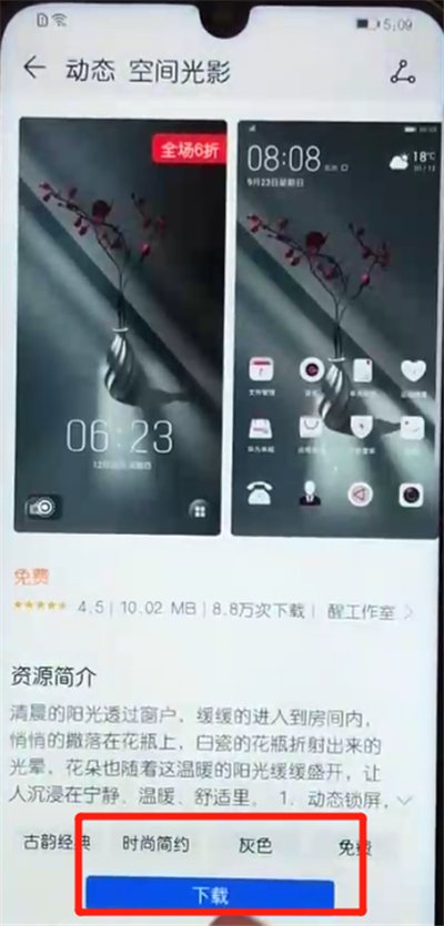 关于荣耀10青春版中更换主题的操作教程。