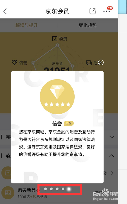 关于如何看自己京东plus的消费星级。