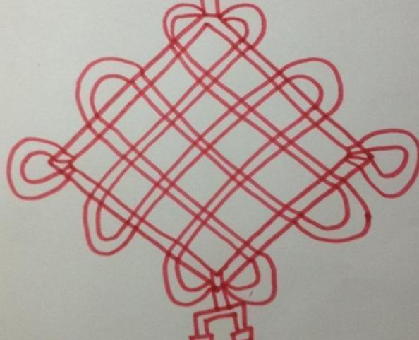关于轻松学会在抖音中画中国结的图文教程。