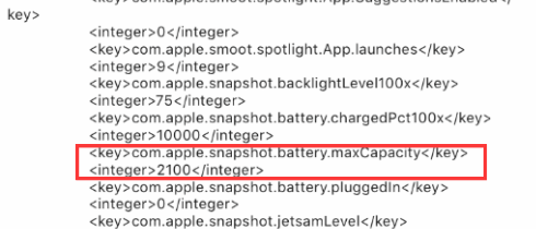 关于如何查看iPhone电池实际容量信息。