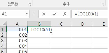 关于如何在Excel表格中绘制对数函数图