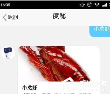 关于如何使用度秘寻找美食
