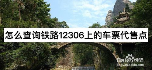 关于如何查询铁路12306车票代收点。