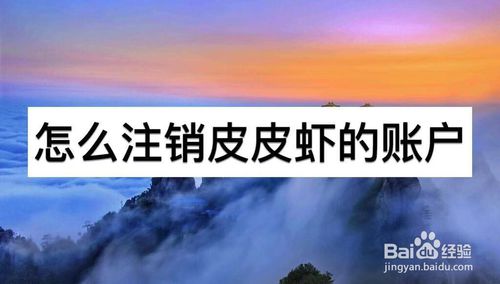 关于如何注销皮皮虾账户。