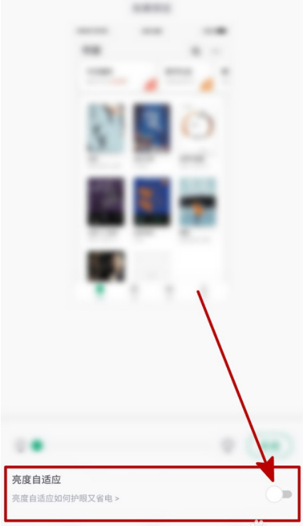 关于书旗小说在什么地方设置亮度自适应。
