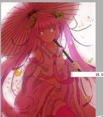 关于sai软件设计出逆光效果的方法步骤