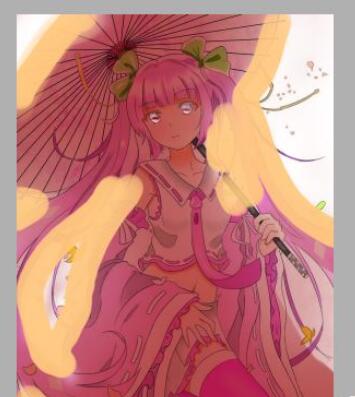 关于sai软件设计出逆光效果的方法步骤