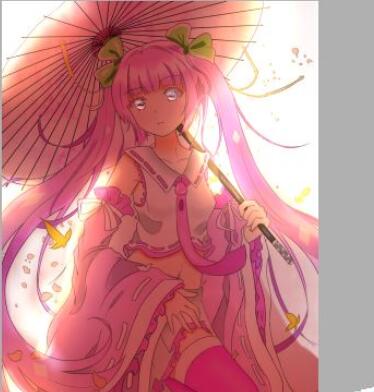 关于sai软件设计出逆光效果的方法步骤