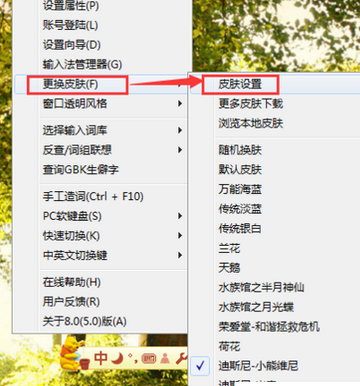 关于万能五笔输入法设置漂亮皮肤的操作步骤 万能五笔可以拼音输入吗