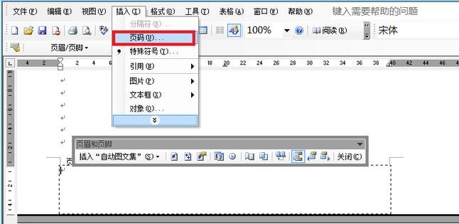 关于Word 2003设置页码从任意页开始的操作教程