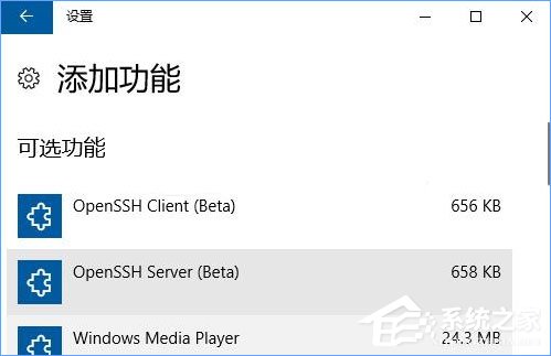 Win10内置的OpenSSH怎么安装?