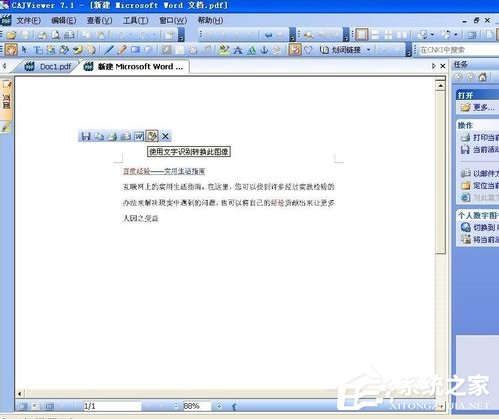关于WinXP怎么提取图片的文字