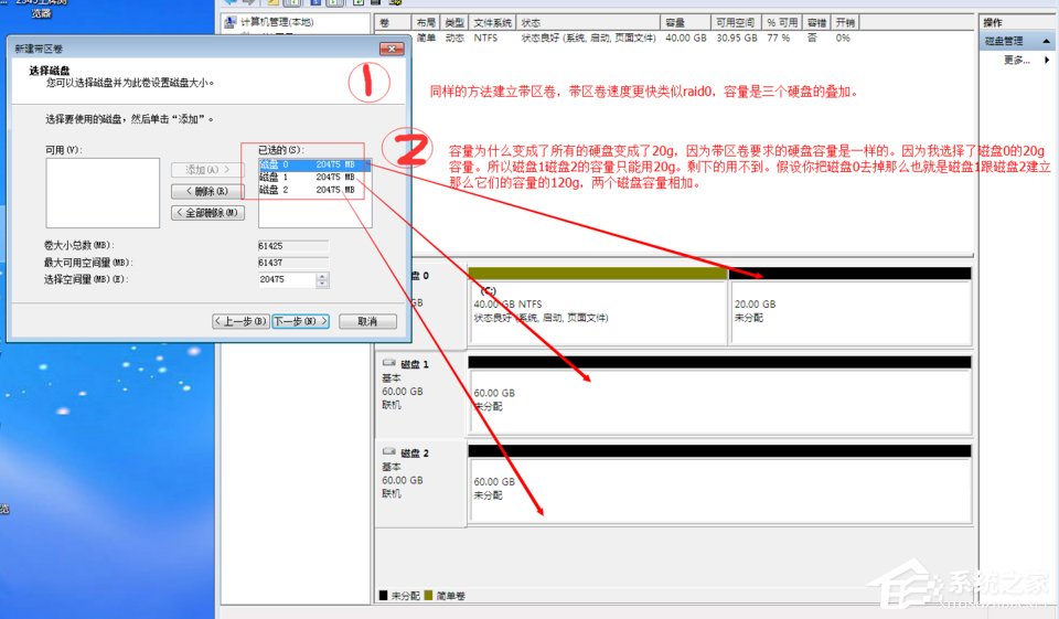 关于Windows动态磁盘跨区卷带区卷镜像卷有什么区别