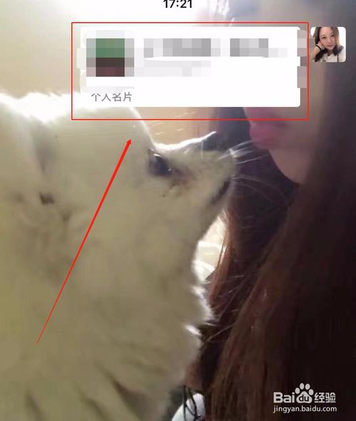 关于微信如何发送名片。