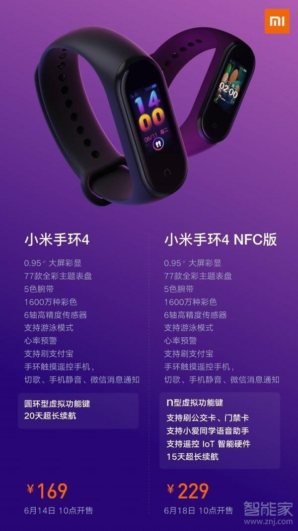 关于小米4和nfc有哪些区别。