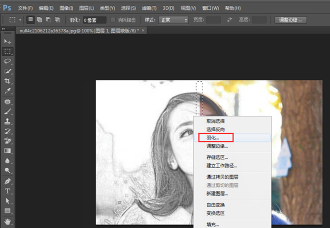 关于用PS制作半素描图像，立显高大上