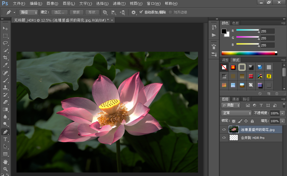 关于用PS制作HDR效果图片，简单易学