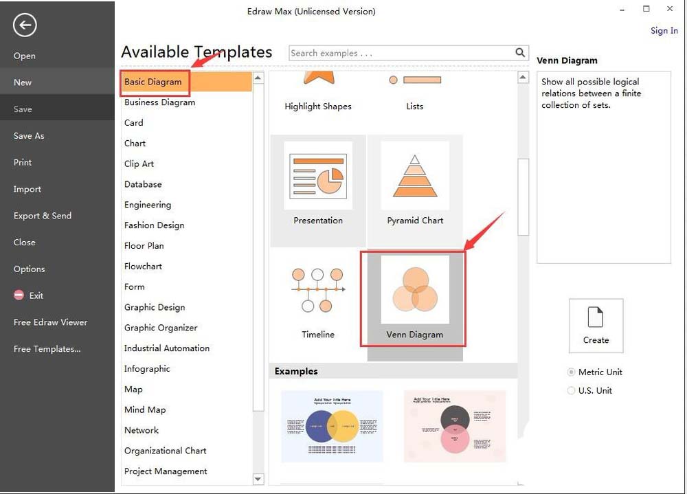 关于亿图流程图制作软件设计维恩图的方法步骤 亿图 流程图