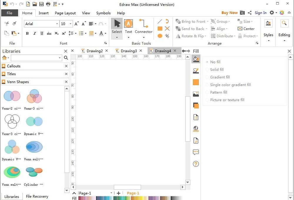 关于亿图流程图制作软件设计维恩图的方法步骤 亿图 流程图
