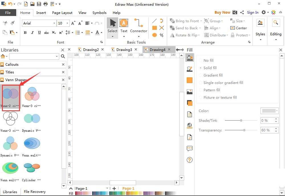 关于亿图流程图制作软件设计维恩图的方法步骤 亿图 流程图