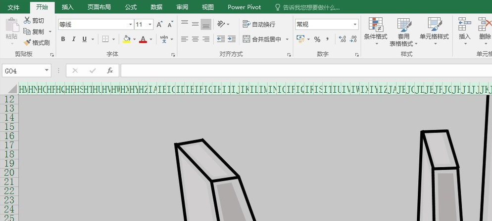 关于在Excel表格中画画,效果很赞