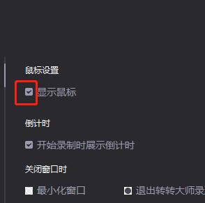 关于转转大师设置显示鼠标的操作方法