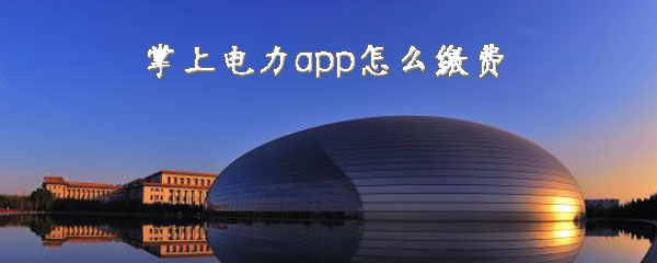 关于掌上电力app如何缴费。