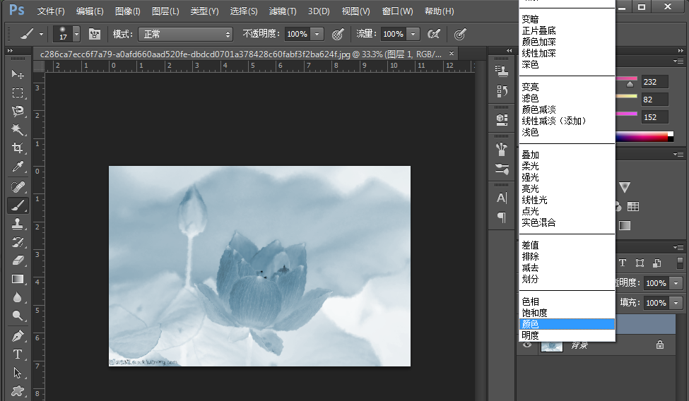 画不出水墨画，用PS制图照样实现效果