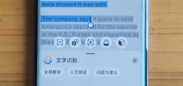 鸿蒙如何翻译屏幕内容。