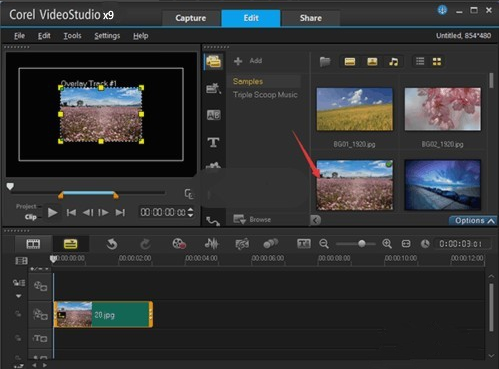 会声会影x9添加不在界面遮罩的图文教程