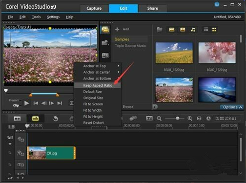 会声会影x9添加不在界面遮罩的图文教程
