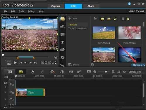 会声会影x9添加不在界面遮罩的图文教程