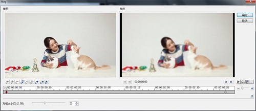 会声会影将视频模糊化的操作步骤。