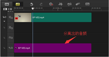 会声会影删掉视频声音的操作步骤。