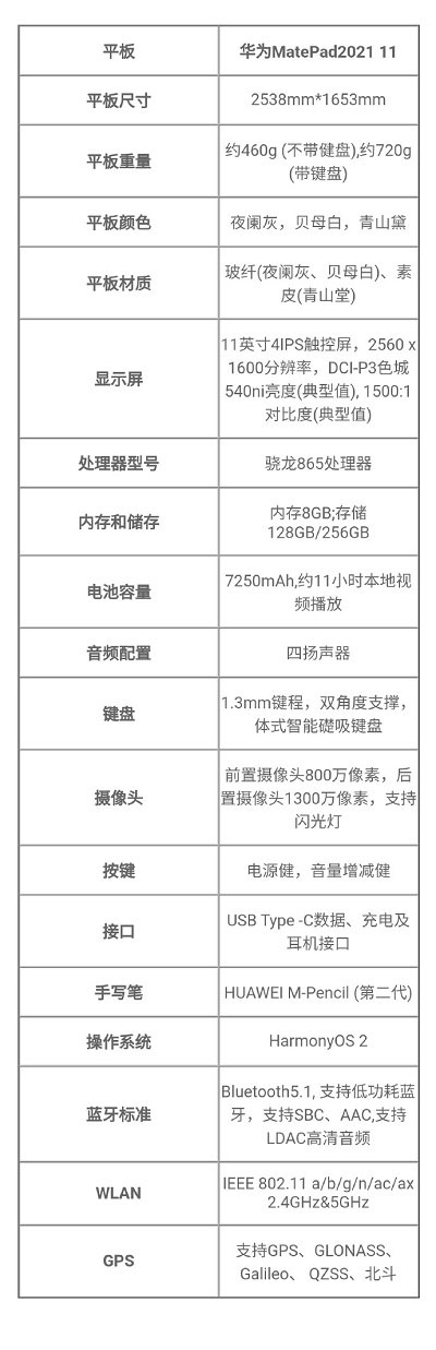 华为matepad11多少钱。