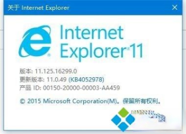 IE浏览器的版本号是多少。