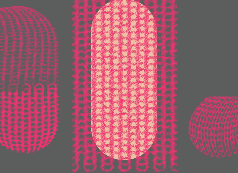 illustrator制作针织毛线效果的图文操作。
