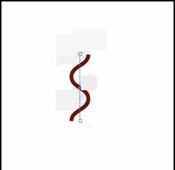 illustrator将一条直线制成S型曲线的图文操作。