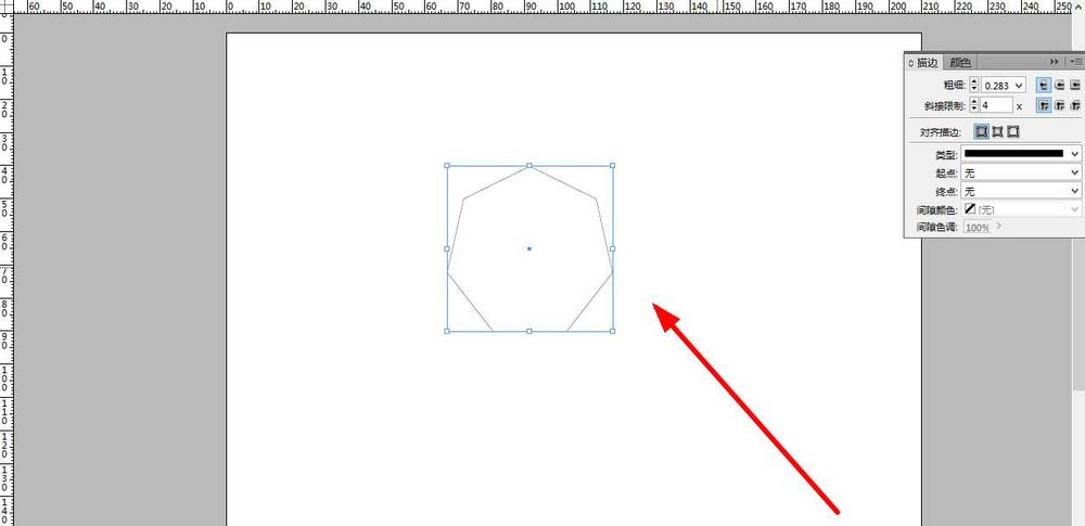 INdesign制作多边形的操作流程。