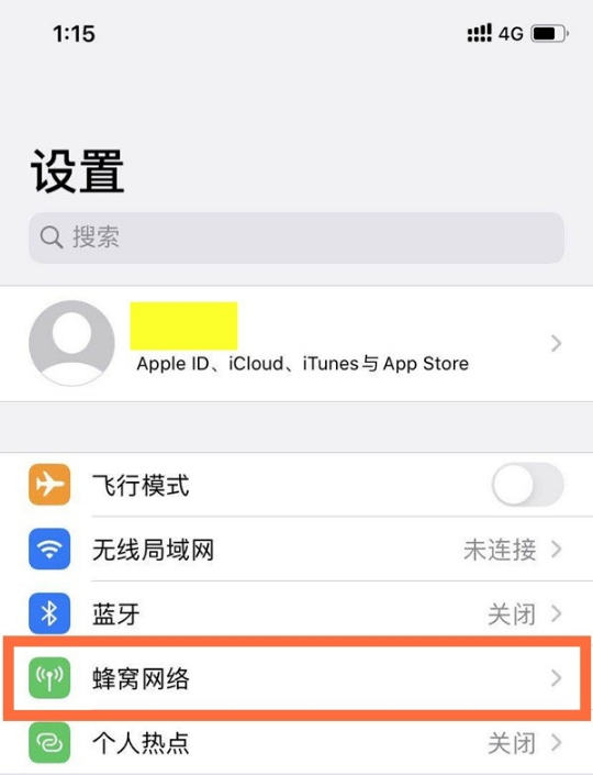 iphone12数据网络如何打开。
