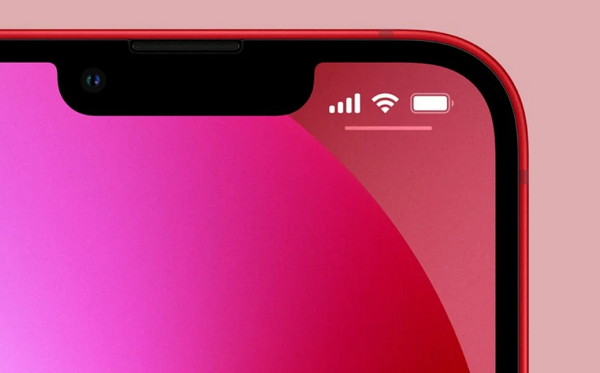 iphone13刘海有多大。