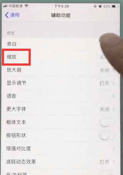 经验分享苹果7plus中打开缩放功能的操作步骤。