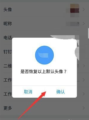 经验分享钉钉头像怎么换回初始。