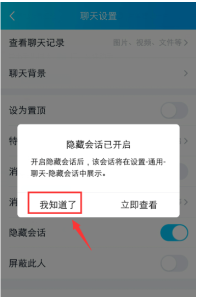 经验分享体验手机QQ隐藏会话功能，有效保护聊天信息。