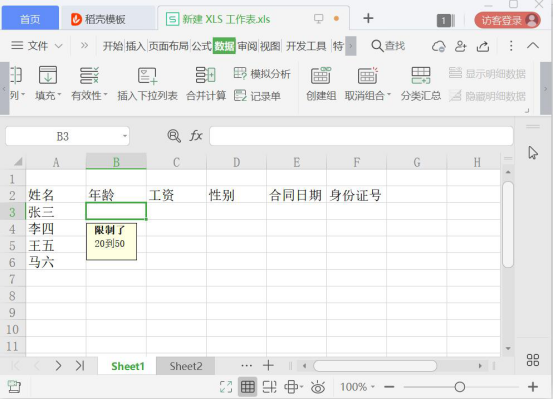 经验分享Excel数据有效性是什么。